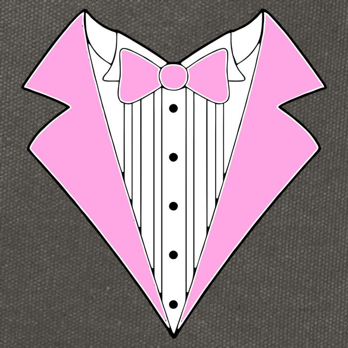 Pink Tux Party Tuxedo Cotton Canvas Backpack