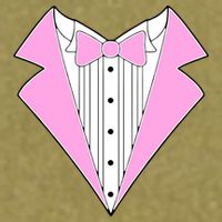 Pink Tux Party Tuxedo Garment-Dyed Women's Muscle Tee