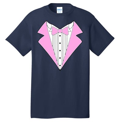 Pink Tux Party Tuxedo Tall T-Shirt