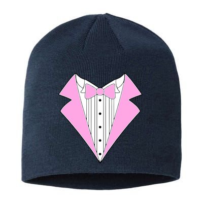 Pink Tux Party Tuxedo Sustainable Beanie