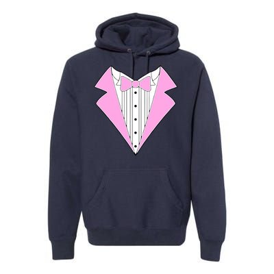 Pink Tux Party Tuxedo Premium Hoodie