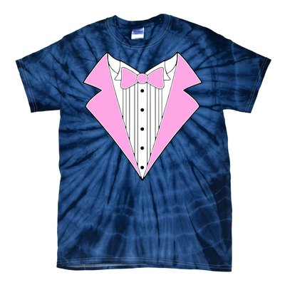 Pink Tux Party Tuxedo Tie-Dye T-Shirt