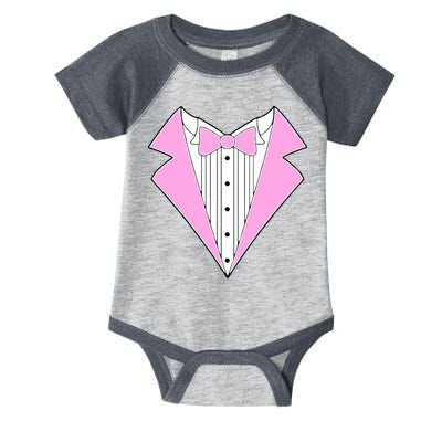 Pink Tux Party Tuxedo Infant Baby Jersey Bodysuit