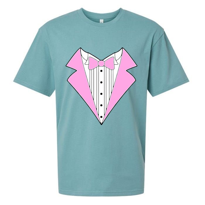 Pink Tux Party Tuxedo Sueded Cloud Jersey T-Shirt