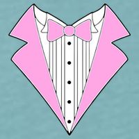 Pink Tux Party Tuxedo Sueded Cloud Jersey T-Shirt