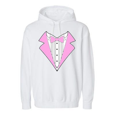 Pink Tux Party Tuxedo Garment-Dyed Fleece Hoodie