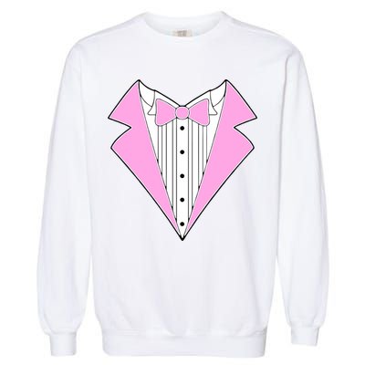 Pink Tux Party Tuxedo Garment-Dyed Sweatshirt