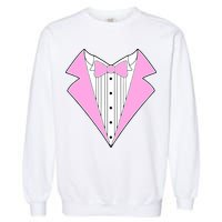 Pink Tux Party Tuxedo Garment-Dyed Sweatshirt