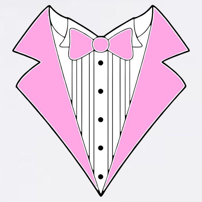 Pink Tux Party Tuxedo Garment-Dyed Sweatshirt