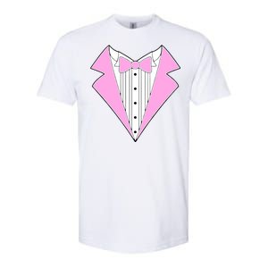 Pink Tux Party Tuxedo Softstyle CVC T-Shirt