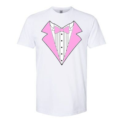 Pink Tux Party Tuxedo Softstyle® CVC T-Shirt