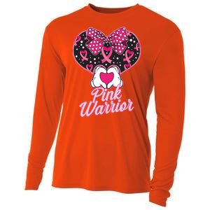 Pink Warrior Breast Cancer Awareness Cooling Performance Long Sleeve Crew