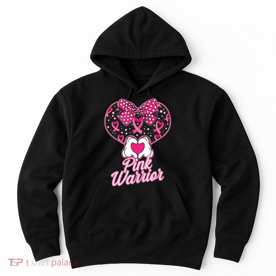 Pink Warrior Breast Cancer Awareness Hoodie