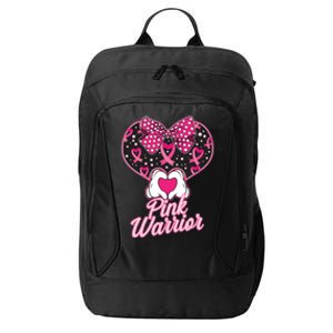 Pink Warrior Breast Cancer Awareness City Backpack