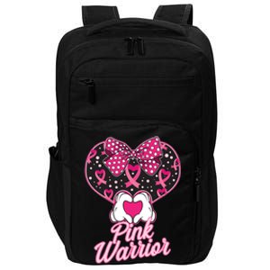 Pink Warrior Breast Cancer Awareness Impact Tech Backpack