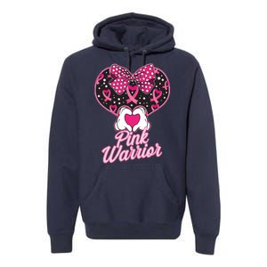 Pink Warrior Breast Cancer Awareness Premium Hoodie