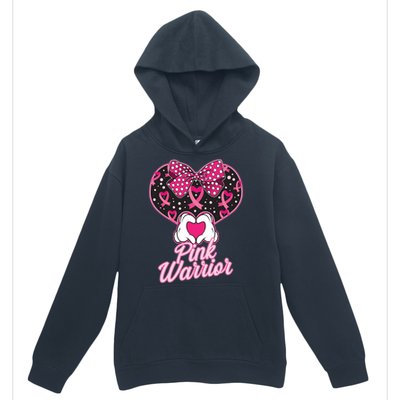 Pink Warrior Breast Cancer Awareness Urban Pullover Hoodie