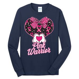 Pink Warrior Breast Cancer Awareness Tall Long Sleeve T-Shirt