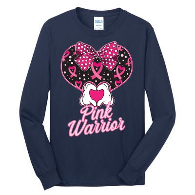 Pink Warrior Breast Cancer Awareness Tall Long Sleeve T-Shirt