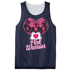 Pink Warrior Breast Cancer Awareness Mesh Reversible Basketball Jersey Tank