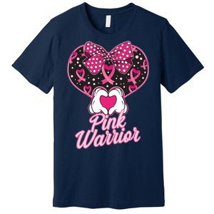 Pink Warrior Breast Cancer Awareness Premium T-Shirt