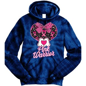 Pink Warrior Breast Cancer Awareness Tie Dye Hoodie