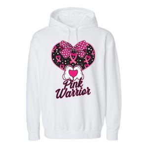 Pink Warrior Breast Cancer Awareness Garment-Dyed Fleece Hoodie