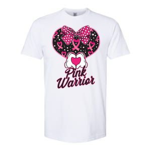 Pink Warrior Breast Cancer Awareness Softstyle CVC T-Shirt