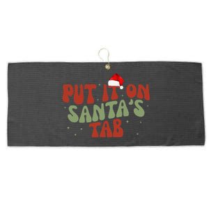 Put It On SantaS Tab Christmas Design Large Microfiber Waffle Golf Towel