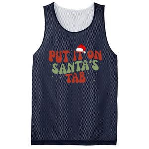 Put It On SantaS Tab Christmas Design Mesh Reversible Basketball Jersey Tank