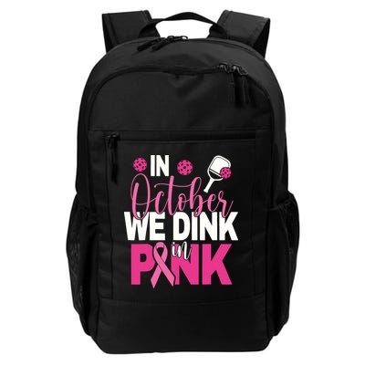 Pickleball In October We Dink In Pink Breast Cancer Backpack
