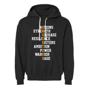 Proud Indigenous Our Ancestors Are Native Americans Garment-Dyed Fleece Hoodie