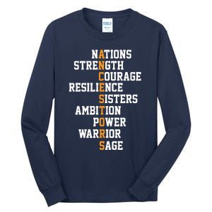 Proud Indigenous Our Ancestors Are Native Americans Tall Long Sleeve T-Shirt