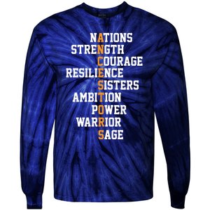 Proud Indigenous Our Ancestors Are Native Americans Tie-Dye Long Sleeve Shirt