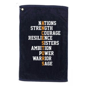 Proud Indigenous Our Ancestors Are Native Americans Platinum Collection Golf Towel