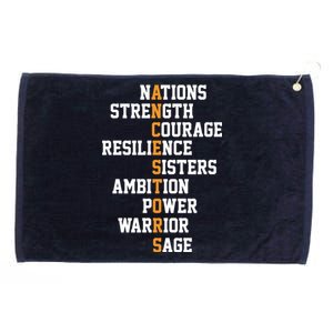 Proud Indigenous Our Ancestors Are Native Americans Grommeted Golf Towel