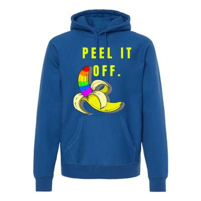 Peel It Off Banana Lesbian Gay Ice Lgbt Pride Funny Gift Premium Hoodie