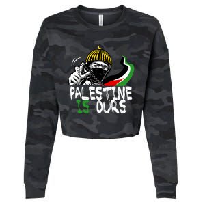 Palestine Is Ours Free Palestine Rights Matter Gift Cropped Pullover Crew