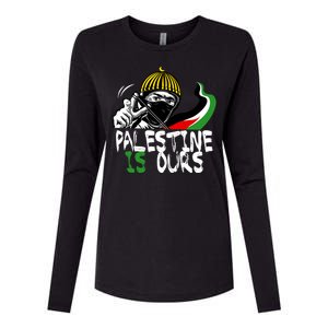 Palestine Is Ours Free Palestine Rights Matter Gift Womens Cotton Relaxed Long Sleeve T-Shirt