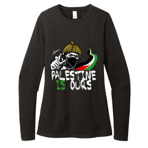 Palestine Is Ours Free Palestine Rights Matter Gift Womens CVC Long Sleeve Shirt