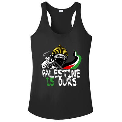 Palestine Is Ours Free Palestine Rights Matter Gift Ladies PosiCharge Competitor Racerback Tank