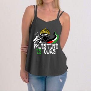 Palestine Is Ours Free Palestine Rights Matter Gift Women's Strappy Tank