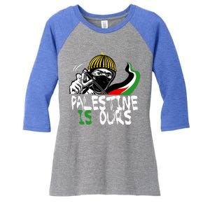 Palestine Is Ours Free Palestine Rights Matter Gift Women's Tri-Blend 3/4-Sleeve Raglan Shirt