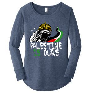 Palestine Is Ours Free Palestine Rights Matter Gift Women's Perfect Tri Tunic Long Sleeve Shirt