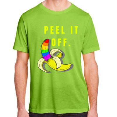 Peel It Off Banana Lesbian Gay Ice Lgbt Pride Gift Adult ChromaSoft Performance T-Shirt