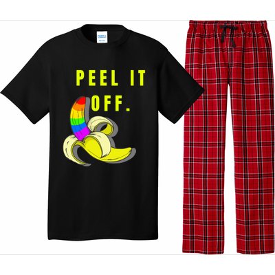 Peel It Off Banana Lesbian Gay Ice Lgbt Pride Gift Pajama Set