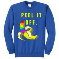 Peel It Off Banana Lesbian Gay Ice Lgbt Pride Gift Sweatshirt