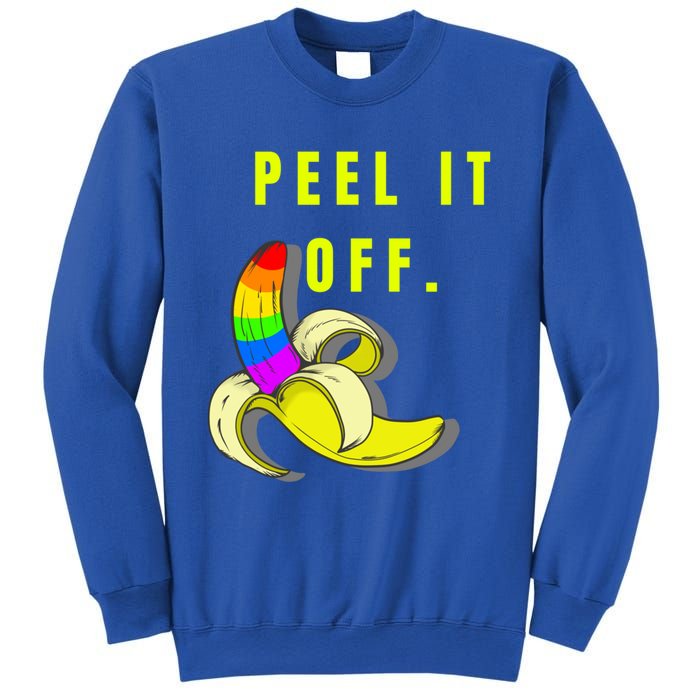 Peel It Off Banana Lesbian Gay Ice Lgbt Pride Gift Sweatshirt