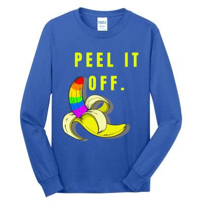 Peel It Off Banana Lesbian Gay Ice Lgbt Pride Gift Tall Long Sleeve T-Shirt