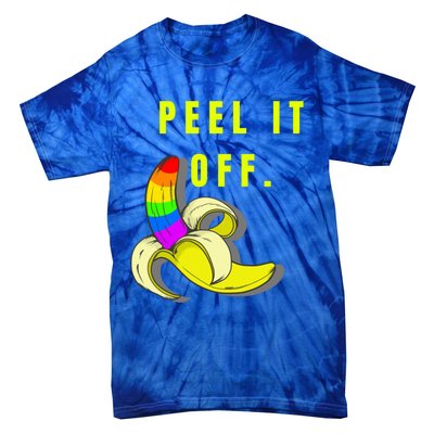 Peel It Off Banana Lesbian Gay Ice Lgbt Pride Gift Tie-Dye T-Shirt